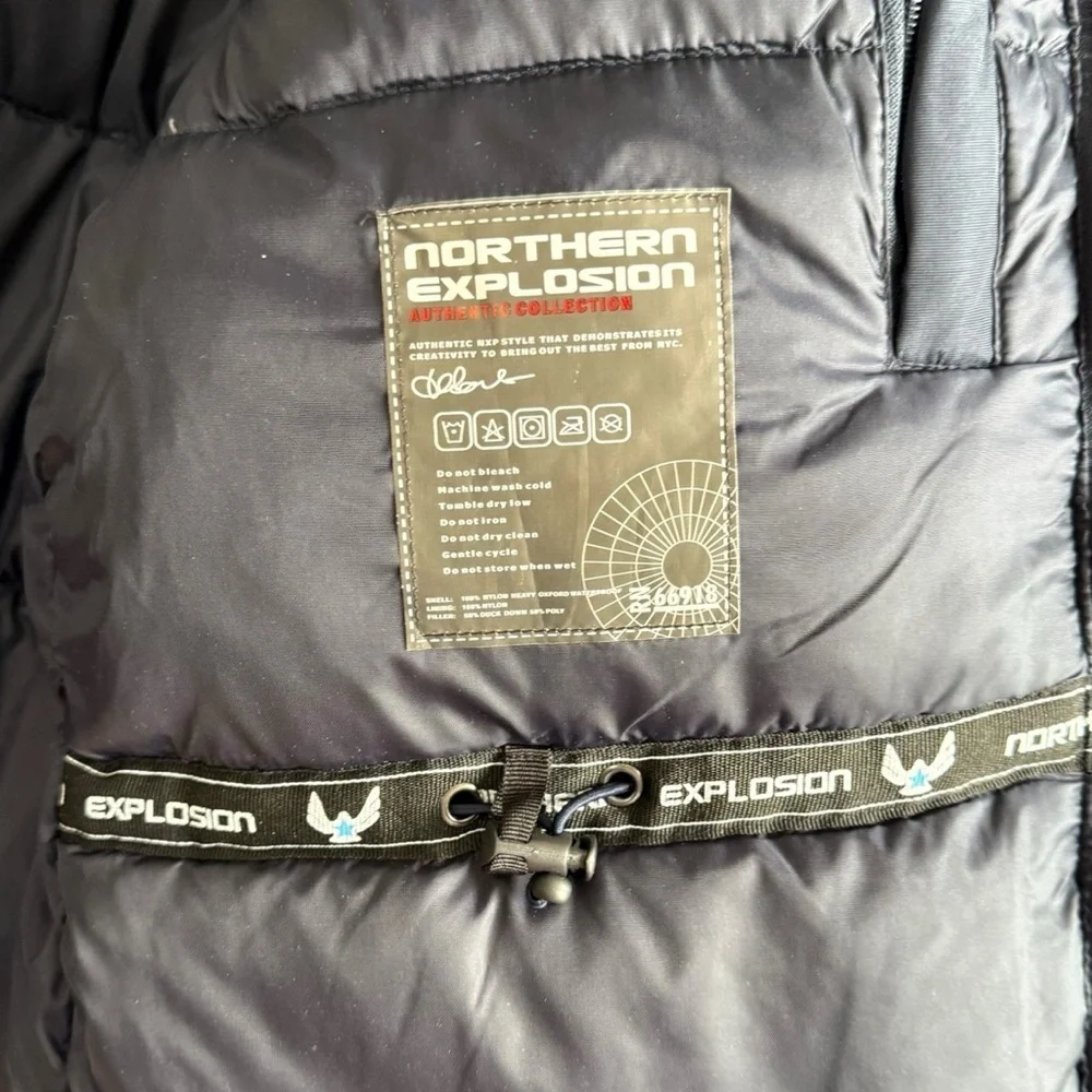 Northern Explosion NXP 4586 Down Filled Jacket Boys Sz Large 14 NWT Winter Coat